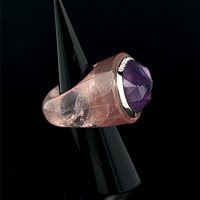 Ring Cianfrone Gioielli Woman in Gold Ametista ANOR-158-198 - ANOR-158-198